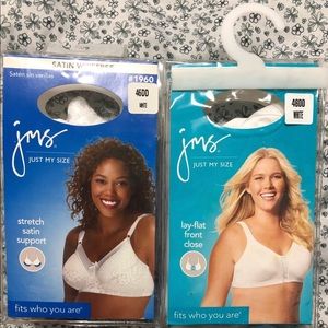 X2 46DD Just My Size wireless bras.